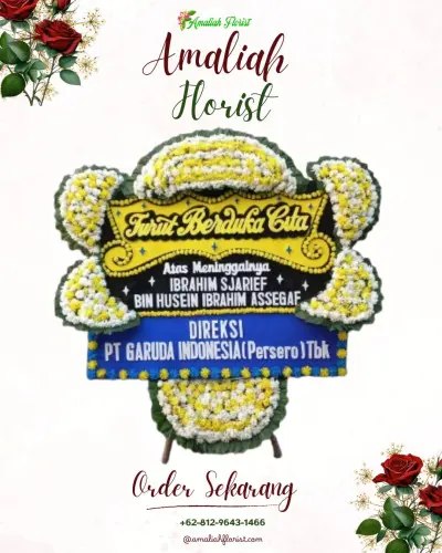 Papan Bunga Duka di Kebon Kacang